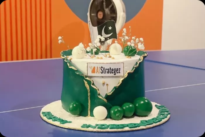 An A1Strategez Independence Day cake