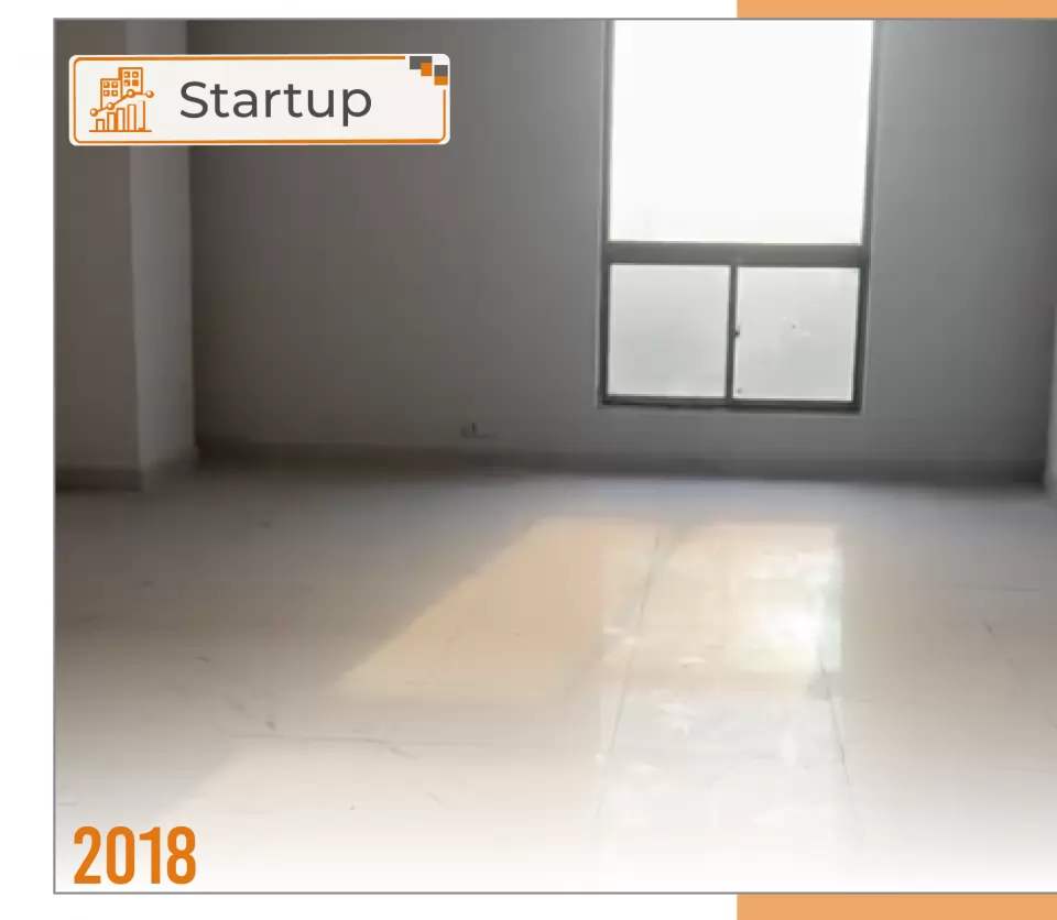 2018 — Startup: the empty office in Lahore before anyone moved in.