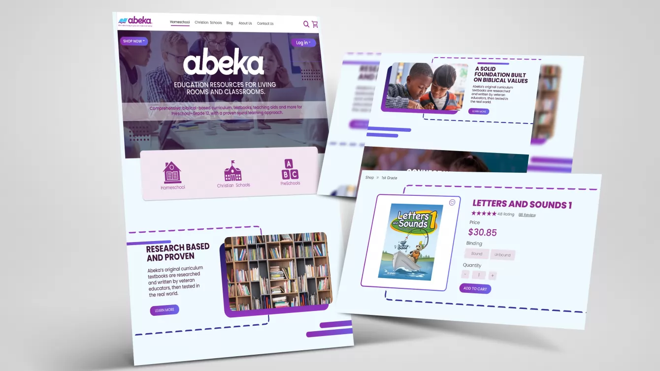 Curriculum catalogue and store for an education publisher